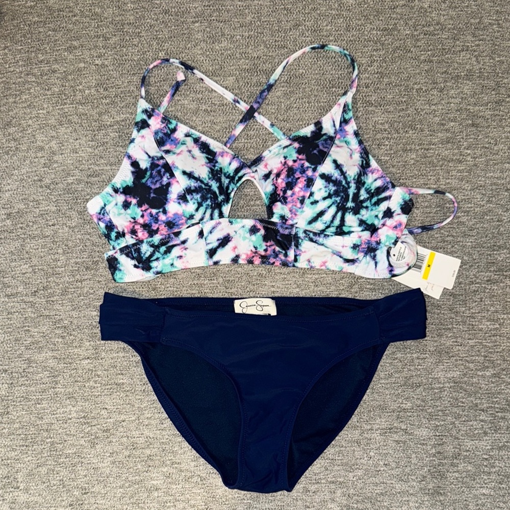Jessica Simpson Tie-Dye Bikini Set